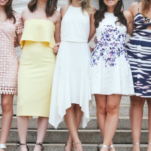 Halston Heritage white midi dress - Picture 2 of 7